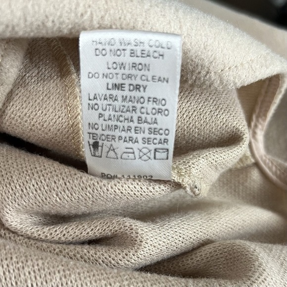 Staccato Shacket Womens Sz Small Beige Long Sleeves Button Up Oversized Outdoor - Picture 7 of 7